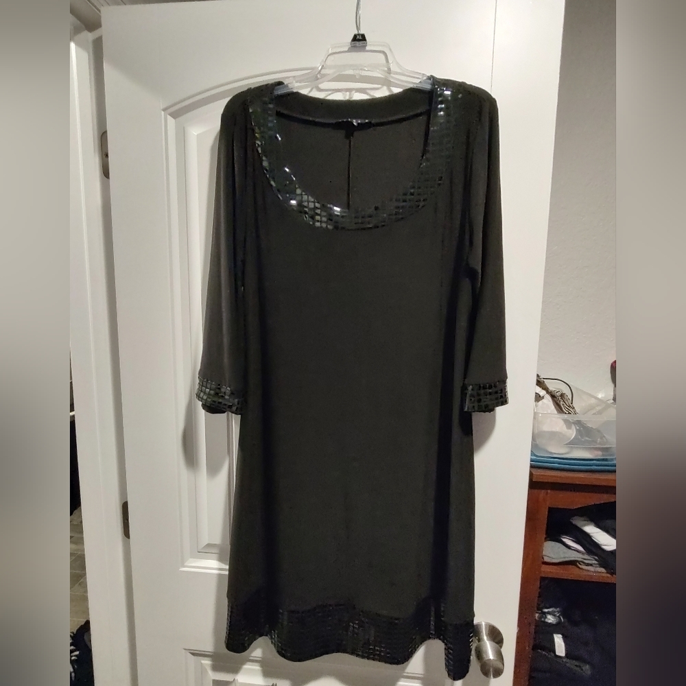 Black jersey dress